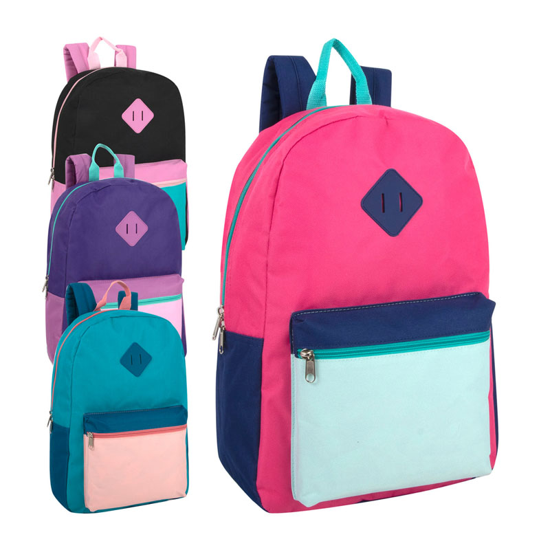 17-Inch Multi-Pocket Design Backpack Colorful Backpack