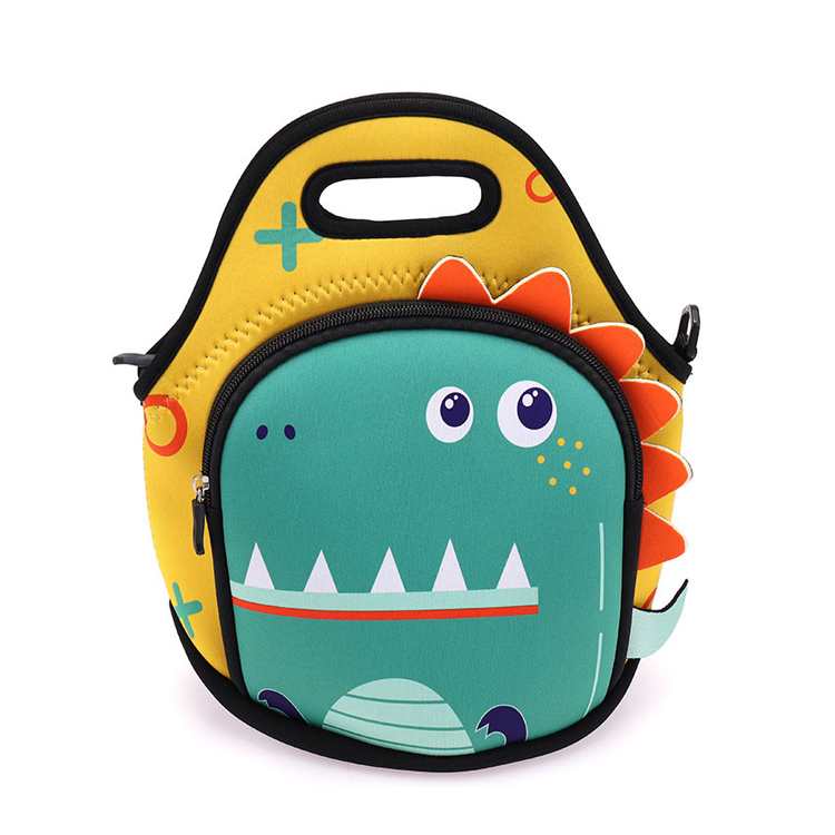Menyetla Crocodile Neoprene Kids Lunch Mokotla bakeng sa Bana ba Kereche