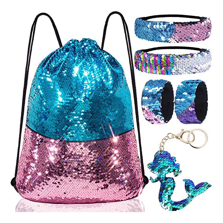 Mokotla o Reversible oa Sequin Drawstring